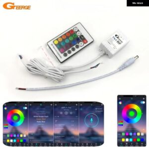 マルチカラー RGB LED エンジェルアイズ BLUETOOTH 対応 スマートフォン アプリ 制御 RF リモート コントローラ ー
