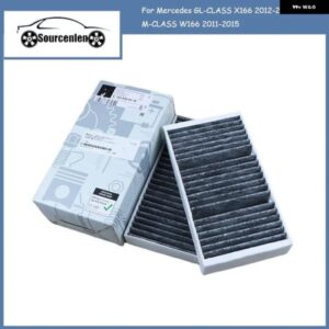 キャビン フィルター A1668300318 メルセデス GL クラス X166 2012-2019/M クラス W166 2011-2015 モデルカー 内蔵カーボン フィルター