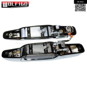 フロントリア LH RH クローム アウター ドアハンドル シボレー タホ GMC ユーコン シエラ デナリ 25960525 25960526 25960521 25960522 - Rear　Left