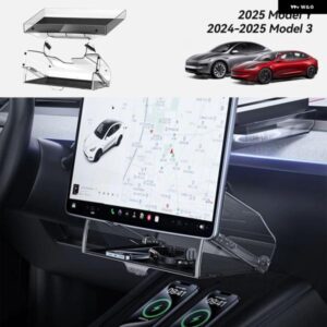 テスラ ハイランド モデル3 Y ジュニパートレイ マグネット式スクリーン下 折りたたみ 収納 ボックス ETCスクリーン 収納 ボックス