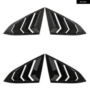 ホンダ シビック 10代目 2016-2021年式 トライアングルウィンドウ ルーバー サイドシャッター ブラインド シェード カバー トリム ステッカー ベント - Carbon　Look