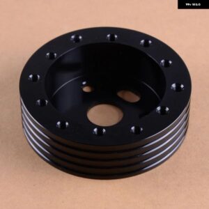 カー スタイリング アクセサリー アルミ ブラック 1インチ ステアリングホイール ハブ アダプター スペーサー 6穴 NARDI GRANT APC 3穴