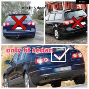 車用LED リア テールライト VW PASSAT B6 SENDAN 2006 - 11 カー スタイリング 外側 内側 左側 右側 - Outside　left　LED