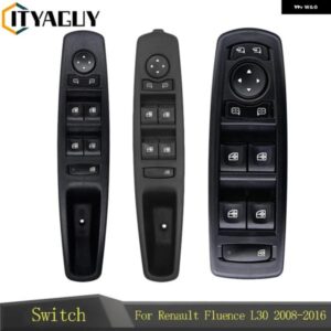 25400-0008R 809610016R 254000015R フロント左マスターウィンドウスイッチ ルノー フルエンス L30 メガーヌ ラグナ MK3 2008-2016