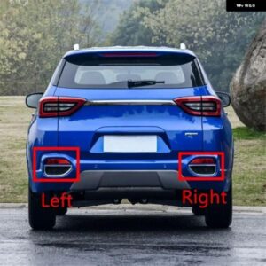 リア フォグランプ 装飾 フレーム カバー グリル キャップ CHERY TIGGO 4 5X 2017 2018 2019 1個 - Grille　and　Frame　LH