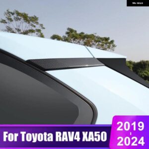 トヨタ RAV4 XA50 2019 - 24 RAV 4 XA 50 ハイブリッド ABS カーボン カーリアウィンドウ Cピラー トリム カバー アクセサリー