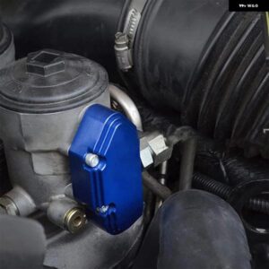 圧力レギュレーター バルブ キャップ ビレット アルミ ディーゼル スプリング スプリング ハウジング 付き 6.0 POWERSTROKE 2003-2007 - Black