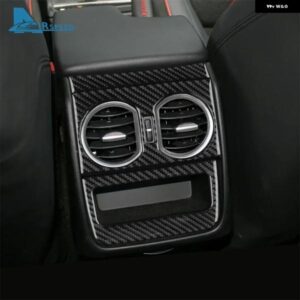 リアルソフトカーボン アルファロメオ 159 2005-2017 - 23 車用リア排気口 パネル ステッカー - For　LHD　RHD　Black