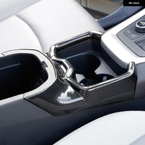 車用フロントローウォーターカップ ホルダー カバー フレーム トヨタ RAV4 2019 - 24 RAV 4 XA50 ハイブリッドアクセサリー - B　Style　Silver
