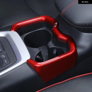 車用フロントローウォーターカップ ホルダー カバー フレーム トヨタ RAV4 2019 - 24 RAV 4 XA50 ハイブリッドアクセサリー - A　Style　Silver