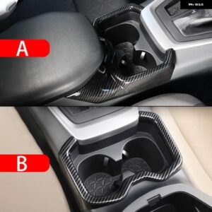 車用フロントローウォーターカップ ホルダー カバー フレーム トヨタ RAV4 2019 - 24 RAV 4 XA50 ハイブリッドアクセサリー - A　Style　Carbon　Fiber