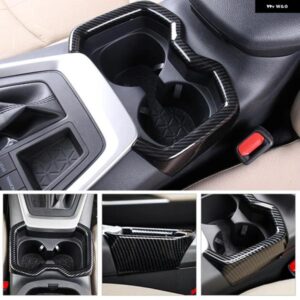 車用フロントローウォーターカップ ホルダー カバー フレーム トヨタ RAV4 2019 - 24 RAV 4 XA50 ハイブリッドアクセサリー - B　Style　Red