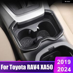車用フロントローウォーターカップ ホルダー カバー フレーム トヨタ RAV4 2019 - 24 RAV 4 XA50 ハイブリッドアクセサリー