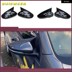 2個 車用バックミラー カバー プロテクター ゴルフ 6 MK6 R VI 2009-2013 ブラック 5K0857537 自動車用バックミラー カバー アクセサリー