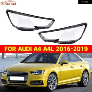 クリア ヘッドライト カバー シェル アウディ A4 A4L 2016-2019 車用フロント ヘッドランプ レンズ ク リアランプ シェード