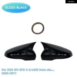 リアビューサイドミラー カバー VW ゴルフ MK6 MK7 7.5 GTI R GTD ベース 2009-2020 ミラー キャップ カーアクセサリー - MK7　MK7.5　Gloss