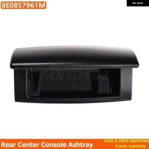 ブラック 車用 リアセンター コンソール 灰皿 アウディ A4 B6 B7 2001-2008 8E0857961M リア灰皿 タバコジャー カバー キャップ 8E0 857 961 M
