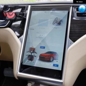 車用HDマット強化ガラススクリーン プロテクター センター コントロール タッチスクリーンナビゲーション プロテクター ガラスフィルムTESLA MODEL S X