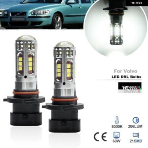 ボルボ S60 R V70 R 2004 - 07 S80 1999-2006 フロント バンパー 9006XS HB4A LED デイタイム ランニングライト バルブ デイライト 2個