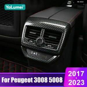 プジョー 3008 5008 GT 2017 - 23 3008GT 車用リア エアコン 吹き出し口カバー トリム アクセサリー