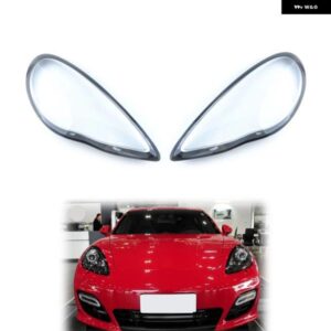 ブラックエッジ ポルシェ パラメーラ パナメーラ 970 2010-2013 車用 ヘッドライト ヘッドランプ カバー ランプシェード ヘッドランプ レンズ シェル