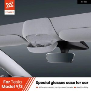 車用 メガネ ケース テスラ モデルY モデル3 サングラス 収納 クリップ 車ルーフ TESLA モデル3 内装 モデルY アクセサリー