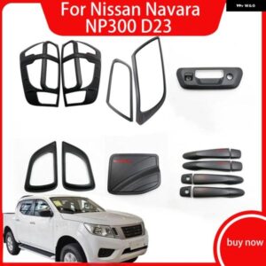 日産 ナバラ NP300 D23 カバー ハンドル ドアボウル ブラック フロントリア テールライト カバー フォグランプ フレーム 燃料タンク