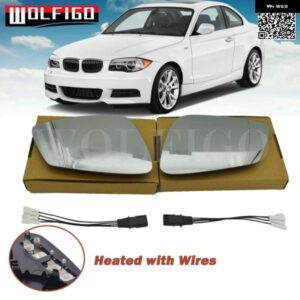 左右車用オートヒーター付きミラー ガラス ワイヤー4ピン BMW 5 6 7 E60 F10 F18 GT F07 F06 F01 F02 51167186587 51167186588