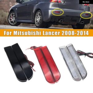 2個 LED 車用 リア バンパー リフレクター ライト テールブレーキ ストップ ランニングライト 三菱 ランサー 2008-2017 全車種対応