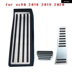 ボルボ XC60 XC90 S90 2017-2021 車用 アクセル ブレーキペダル フットレスト ペダルプレートカバー 非穴あけ加工 内装リアクセサリー