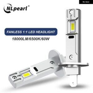 2個 H1 LED ヘッドライト 16000LM 6500K H3 80W LED バルブ ターボ オートライト 1:1サイズ ファンレス ミニ 12V フォグランプ プラグプレイ
