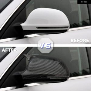 車用ミラー カバー アウディ A3 8P A4 A5 B8 Q3 A6 C6 4F S6 信号灯 カバー SQ3 バックミラー カバー A8 D3 8K - Bright　black