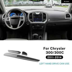 ソフトカーボン クライスラー 300 300C 2011 - 14 車 ドライバー 副パイロット ストリップ ステッカー LHD RHD トリム アクセサリー
