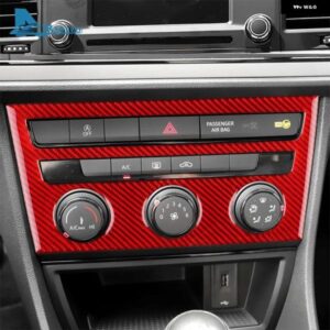 リアルソフトカーボン ステッカー LHD RHD 車用 セントラ ル エアコン ボタン パネル トリム シートレオン 2013 - 20 - Type　A　Black　Carbon