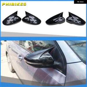 2Xサイドウィングミラー カバー キャップ VW JETTA MK6 フォルクスワーゲン パサート B7 シロッコ ビートル CC EOS バックミラー カバー アドオン