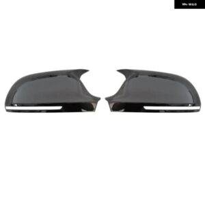 光沢ブラックミラー カバー キャップ アウディ A4 A5 B8 A3 8P A6 C6 Q3 リアビュー 2個 - Carbon　fiber　pattern