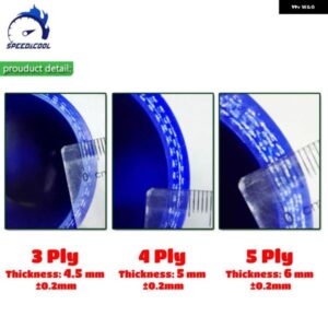 135度エルボ 汎用 シリコンクーラント インタークーラー パイプ チューブ ホースID68MM 70MM 76MM 80MM 89MM 102MM 114MM - 135-ID　68mm　4Ply