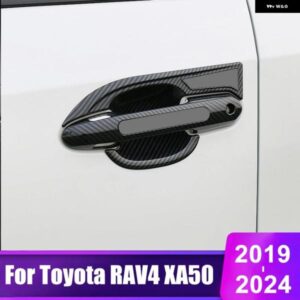 トヨタ RAV4 2019 - 24 RAV 4 XA50 ハイブリッドカー ドアハンドル ボウルカバー トリム アクセサリー