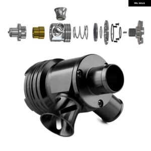 ブローオフ バルブ S ダイバーター ターボ BOV ブースト VW アウディ 1.8T GOLF JETTA BEETLE PASSAT A4 TT BOVT0011 ロゴあり ロゴなし - Black-no-logo