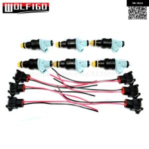 1セット/6セット 燃料 インジェクター コネクタ付き BMW 2.5 3.0 323I 325I 525I M3 0280150415 13641730060 852-12119 - 6　Sets