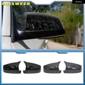 カーボン風 ブラック 車用 バックミラー サイドミラー カバー キャップ BMW 5 6 7シリーズ F01 F02 F03 F04 F06 F07 F10 F11 F12 F13