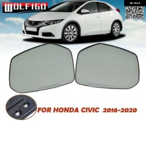 左/右リアビューサイドヒーター付きミラー ガラスレンズ ホンダ CIVIC 2016-2021 ホンダ ENVIX 2018-2022 76253-TEX-G01 76203-TEX-G01