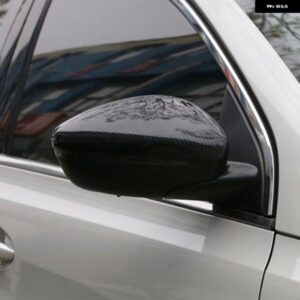 プジョー 2008 208 GTI 2014 - 2018 車用 ABS クローム バックミラー カバー ステッカー アクセサリー - carbon　fiber
