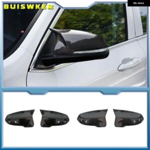 カーボンルック ブラック バックミラー カバー BMW F44 F40 G29 2020+ F48 F49 F52 2019-2020 X2 F39 トヨタ スープラ 2019-2020