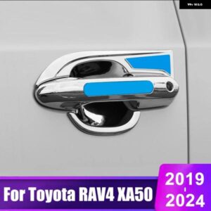 トヨタ RAV4 2019 - 24 RAV 4 XA50 ハイブリッド ABS カーボン カー ドアハンドル ボウルカバー トリム アクセサリー