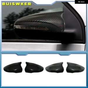 フォルクスワーゲン ゴルフ 6 MK6 GTI GTD 2009-2013 カーボンパターンミラー ケース ブラックサイドウィング バックミラー カバー
