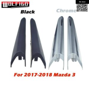 クローム/ブラック フォグランプ カバー フロント 左 右 運転席側 マツダ 3 3 スポーツ 2017 2018 BANE50C22 BANE50C12 B63C50C22