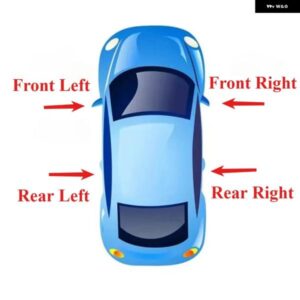 1個 車 外装 ドアハンドル フロント リア 左 右 ホンダ アコード CF9 CG5 CG1 1998 - 02 - Rear　right
