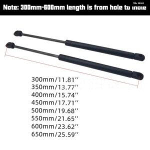 2個 600N 300/350/400/450/500/550/600MM 車用ガスストラット スプリング ショック リフト サポート RVウィンドウ ストレージ ダンパー キャンピングカー - 350mm