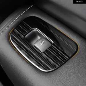 ボルボ XC60 2018 - 24 2025 ドア ウィンドウ スイッチ リフト ボタン カバー トリム アクセサリー - Black
